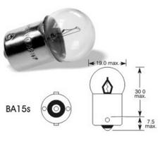 Kaitrinis automobilis BA15S skaidrus 12V 5W VISIONPRO