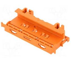 Montavimo kronšteinas WAGO 221 Series - 4 mm² jungtims ant DIN-35 bėgio Orange 221-500