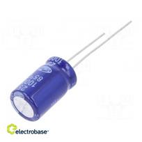 Kondensatorius: elektrolitinis | THT | 1000uF | 25VDC | Ø10x16mm | ±20 % | 2000 val