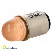 LED lempa oranžinė | BA15D | 230VAC