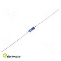 Rezistorius: metalinis | THT | 5109 | 1W | ±5 % | Ø2,5x6,5 mm | 350 ppm/°C