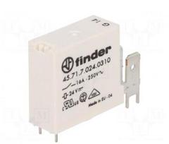 Relė: elektromagnetinė | SPSTNO | Ritė: 24VDC | 16A/30VDC | PCB | 4010 m