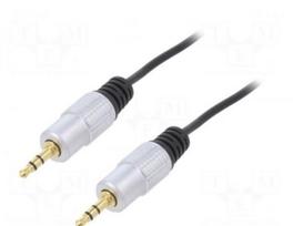 Kabelis | Jack 3,5 mm kištukas, RCA kištukas x2 | 2m | Dengimas: paauksuotas