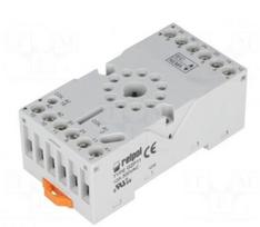 Lizdas | PIN:11 | 10A | 250VAC | Montavimas: DIN, ant skydo | Serija: R16