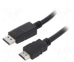 Kabelis | DisplayPort 1.2 | DisplayPort kištukas, HDMI kištukas | 1,8 m | juodas