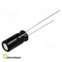 Kondensatorius: elektrolitinis | bipolinis | THT | 10uF | 50VDC | Ø6,3x11mm | ±20 %