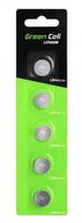Lizdinė plokštelė 5x baterija Green Cell LR44 1.5V | Pakuotės kaina 5vnt.