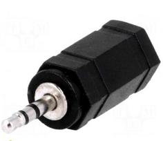 Adapteris | Jack 2,5 mm kištukas, 3,5 mm lizdas | stereofoninis