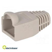 RJ45 kištuko įkrova | 6,5 mm | Spalva: pilka