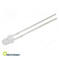LED | 3 mm | raudona | 5800÷7000mcd | 30° | išgaubtas