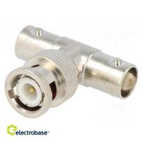 T adapteris | BNC kištukas, BNC lizdas x2
