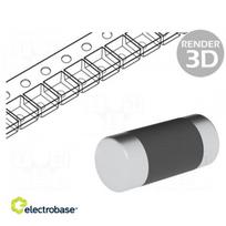 Rezistorius: plona plėvelė | SMD | 0204 minimelf | 1,5 mln. | 0,4W | ±1 % | 50 ppm/°C