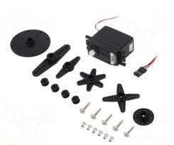 Variklis: servo | 4,8÷6VDC | standartinis | analoginis | 55,6 g | 40,3x20,2x36 mm