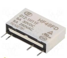 Relė: elektromagnetinė | SPST-NO | Ritė: 12VDC | 5A/250VAC | 5A/30VDC