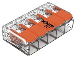 Gnybtai WAGO, 32A, 450V, 5x0,2-4mm | 221-415 | price per 25 pcs