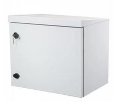 IP65 9U 19" sieninė spinta, plieninės durys / 520 x 590 x 430 mm / pilka, surinkta