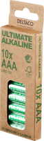 AAA LR03 akumuliatorius 1.5V Deltaco Ultimate šarminis | Pramoninė pakuotė 10 vnt.