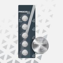 CR2032 baterijos 3V Duracell Procell lithium 2032 lizdinėje plokštelėje 5GB.