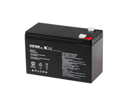 12 V 9 Ah akumuliatorius :: Gelio (GEL) :: 12 voltų, 9 Ah (Ah) :: VIPOW T2 gnybtai 6,3 mm