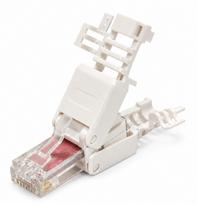 Modulinis CAT6 universalus kištukas RJ45 | Montavimui be įrankių | CAT6/CAT5e UTP kabeliui