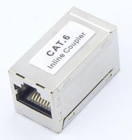In-line Modular coupler,  CAT6 STP , 2XRJ45, Nordmark Structured LAN Cabling system