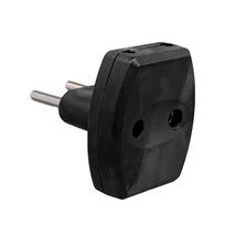VX1119B - T tipo juodas kistuko adapteris, 3 kistukiniai lizdai,