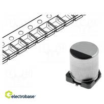 Kondensatorius: elektrolitinis | mažas ESR | SMD | 10uF | 16VDC | Ø4x5,8mm | ±20 %
