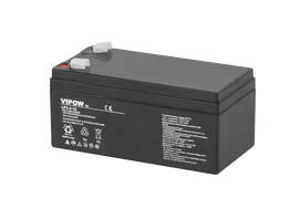 12V 3.3Ah akumuliatorius :: Gelinis (GEL) : VRLA :: Gnybtų tipas T1 (4.75mm) | VIPOW