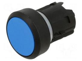 Switch: push-button | 22mm | Stabl.pos: 1 | blue | IP66,IP67,IP69K