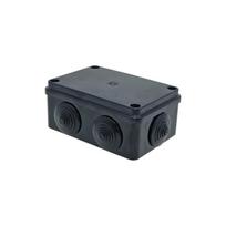 S-BOX box surface mounting IP65 120x80x50mm with glands black UV