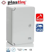 PP3 Plastikinė spintelė H500xW350xD190, pilkos durys IP65