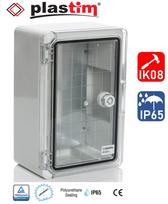 PP3 Plastikinė spintelė H400xW300xD220, skaidri
