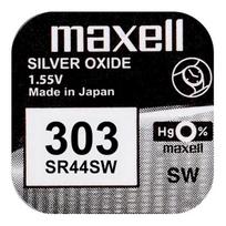 303 akumuliatorius 1.55V Maxell sidabro oksidas SR44SW pakuotėje po 1 vnt.