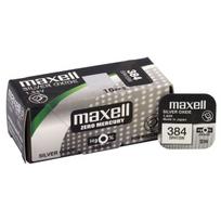 384 baterijos 1,55 V Maxell sidabro oksido SR41SW pakuotėje po 1 vnt.