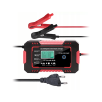 Akumuliatoriaus įkroviklis 12V 6A | LCD ekranas | DC 13.8-15.5V | 100W