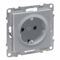 SUNO 2P+E SOCKET SCHUKO STANDARD AUTO TERMINALS SHUTTERED ALUMINIUM