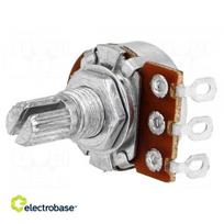 Potentiometer: shaft; single turn; 500k?; 63mW; ±20%; on cable; 6mm