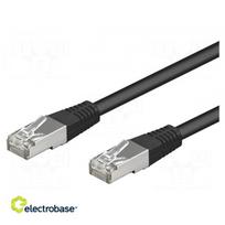 Patch cord | SF/UTP | 5e | stranded | CCA | PVC | black | 1.5m | 26AWG