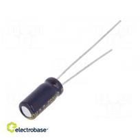 Kondensatorius: elektrolitinis | mažas ESR | THT | 2,2 uF | 50VDC | Ø5x11mm | ±20 %