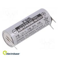 Baterija: ličio | 3V | 4/5A,CR8L | 2600 mAh | neįkraunamas