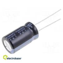 Kondensatorius: elektrolitinis | THT | 10uF | 450VDC | Ø12x20mm | Žingsnis: 5 mm
