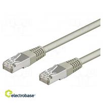 Patch laidas | SF/UTP | 5e | PVC | pilka | 10m | 26 AWG