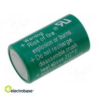Baterija: ličio | 3V | 1/2AA,1/2R6 | Ø14,6x25mm | 950 mAh