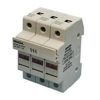 STID-32-3 Cilindrinis saugiklio 10x38 atjungiklis LED, 3P, 32A, 690V