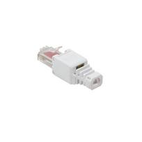 OEM RJ45 jungtis be įrankių Cat6 baltas RJ45-6U-TOL-W