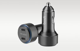 Du USB-C automobilinis įkroviklis 60W | DC 12-24V | Greitas įkrovimas 3.0 | BUDI