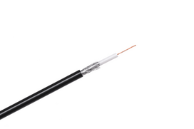 Koaksialinis kabelis, RG-58U 50 omų CABLETECH, juodas, 100m