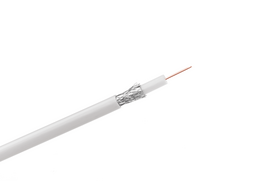 Koaksialinis varinis kabelis, RG6U, paketas 100m, baltas SAT9590 CABLETECH