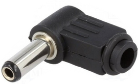 Plug; DC supply; female; 5.5mm; 2.5mm; for cable; 14mm; soldering