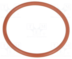 O-ring gasket; VMQ; Thk: 2mm; ¨int: 29mm; M32; red; -60÷250°C